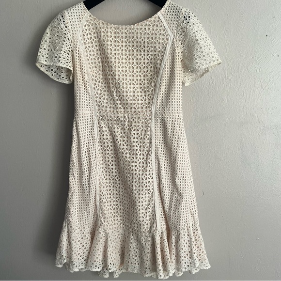 Anthropologie HD in Paris Georgia Eyelet Sheath Dress Size 8 - Picture 6 of 15
